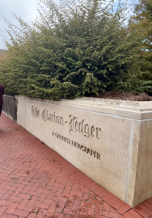 Clarion Ledger Monument Sign after